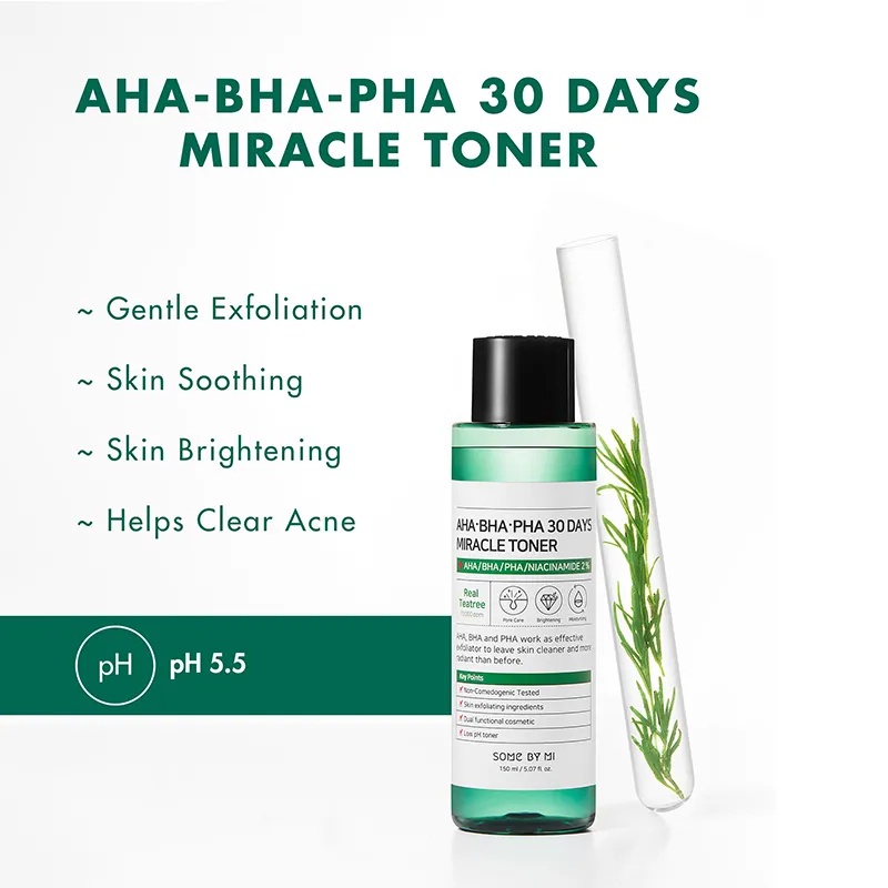 SOME BY MI AHA BHA PHA 30 Days Miracle Toner 150ML /SOMEBYME/SOMEBYMI TONER