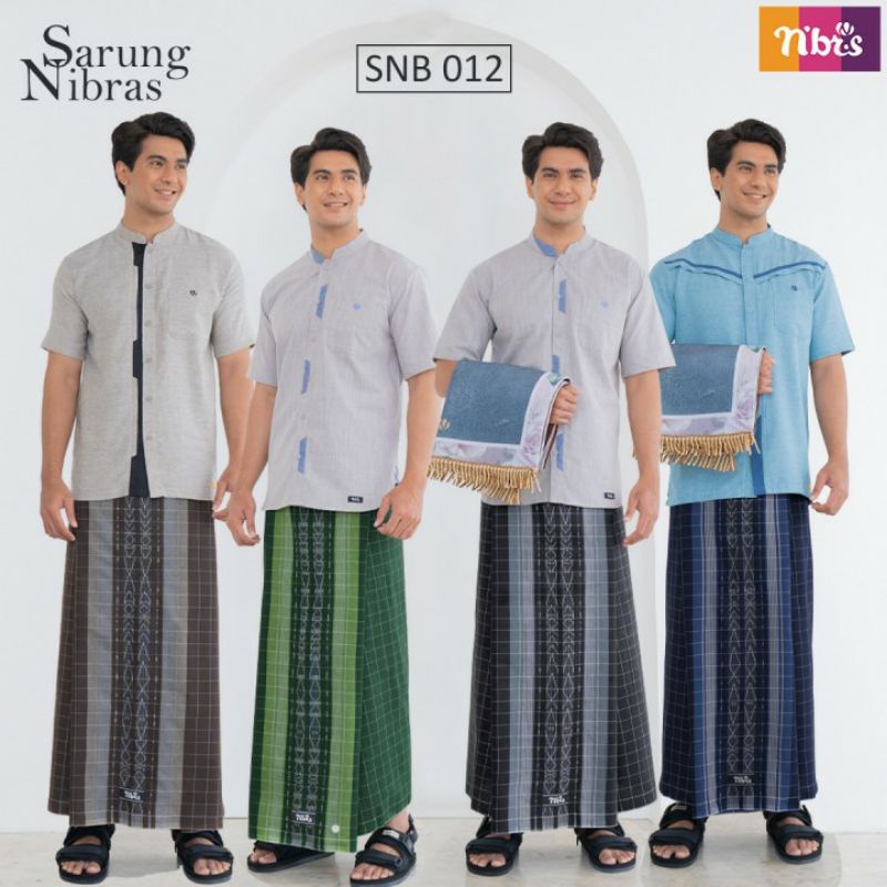 Sarung Tenun Nibras SNB 012 Sarung Pria DEWASA terbaru Original NBRS