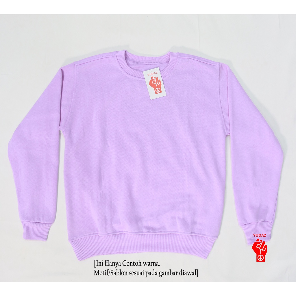 YUDAZ Sweaterpolos Basic Sweater Lost Psycho Color Size M-XXL (Pria & Wanita)-LILAC