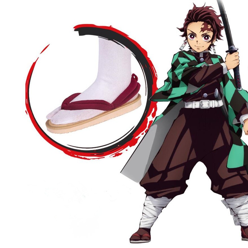 PREORDER UWOWO New Design Kimetsu no Yaiba Shoes Accessories Demon Slayer Satoman Tanjiro Cosplay Sh