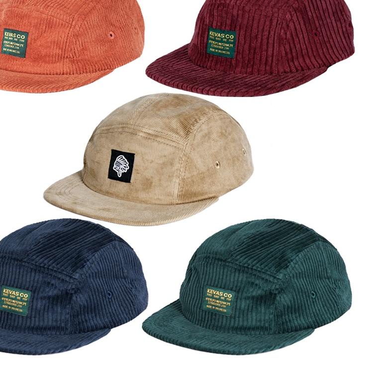 ✱ Kevas Co - Kevas Basic 5 Panel Cap - Corduroy ❉