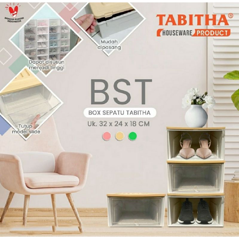 RAK KOTAK PENYIMPANAN OSB / OSB STORAGE BOX / BOX SEPATU TABITHA