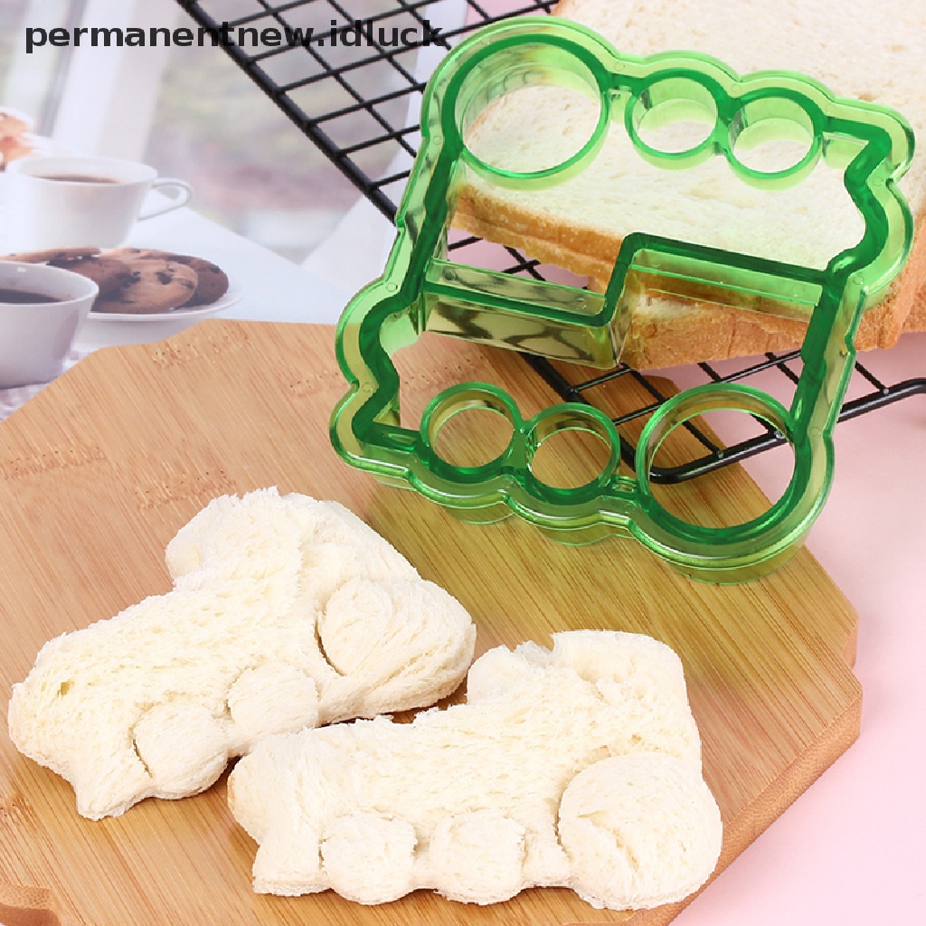 Set Cetakan Pemotong Makanan Roti Panggang Sandwich Untuk Anak