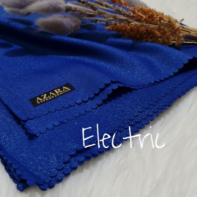 Hijab Segi Empat Azara nur sinar glamour Laser Cut kerudung hijab segiempat glowing 110 x 110-Birel Sinar