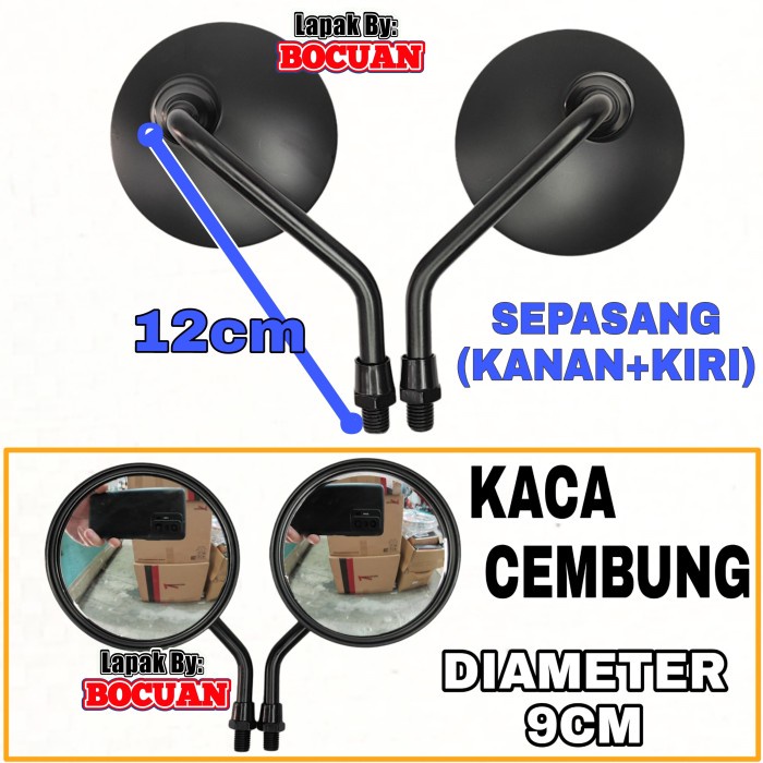 READY MURAH Spion RETRO BULAT CLASSIC scoopy w175 honda yamaha japstyle klasik - THUNDER 125, DATAR