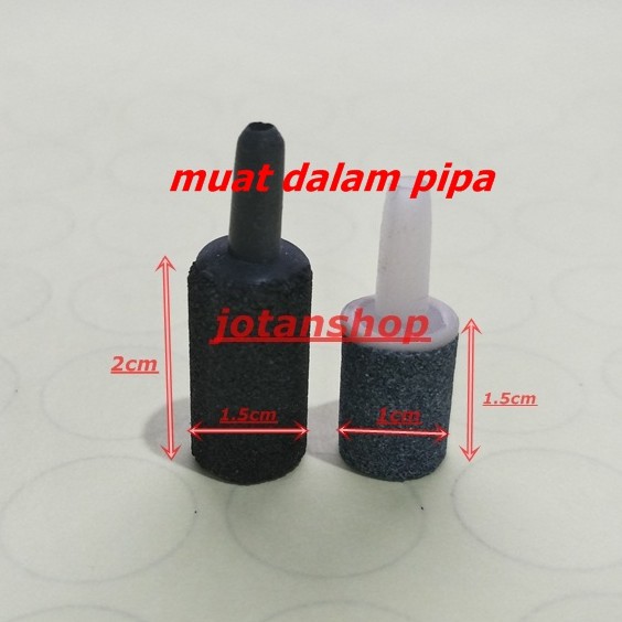 Batu Aerator mini 1.5cm air stone airstone gelembung udara aquarium aquascape