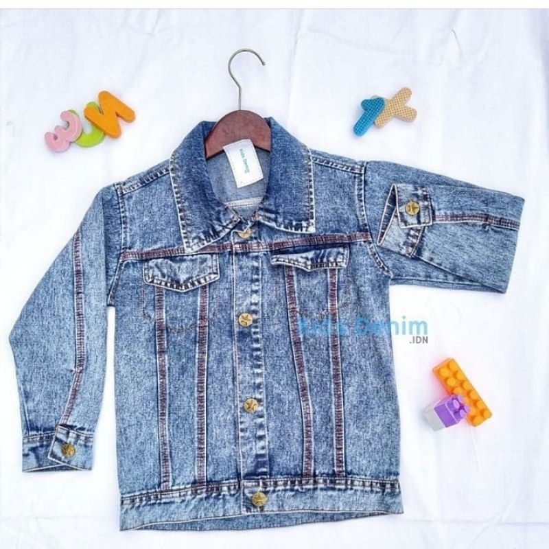 JAKET JEANS ICEWASH BORDIR DINO(BRP397)