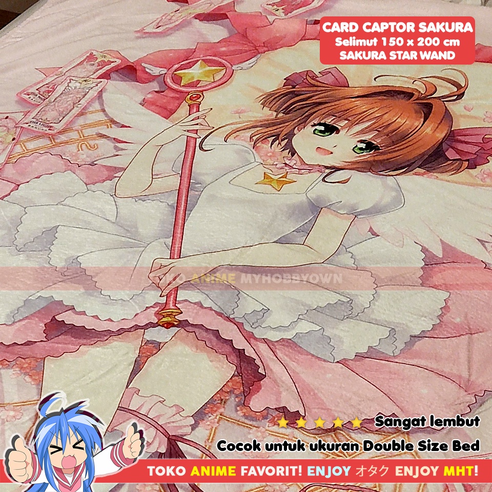 Selimut Anime Card Captor Sakura : Sakura Kinomoto