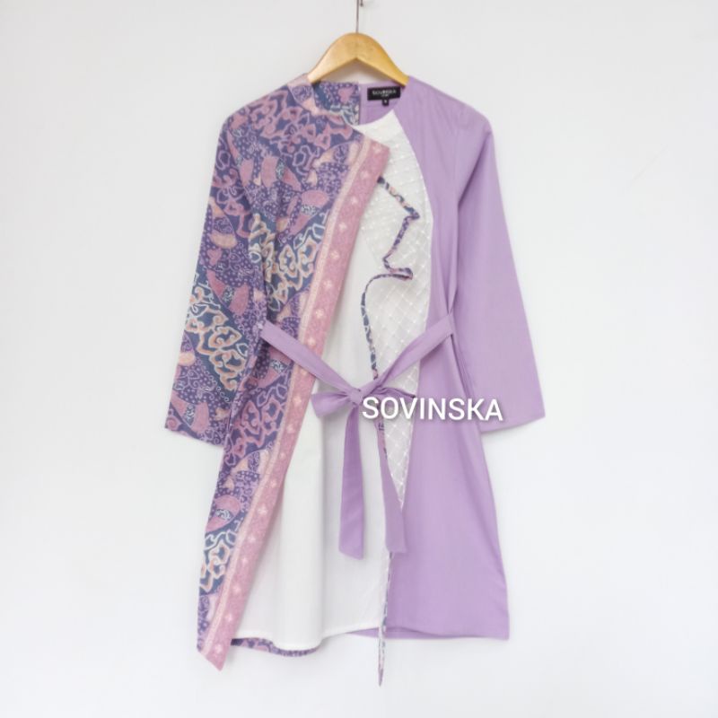 Dres / Tunik Batik WTP 22 MM Lilac