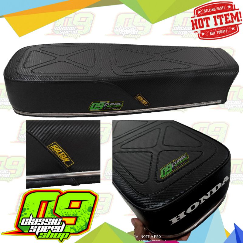 Jok Cb 100 Cb100 Glatik SULTAN Part Carbon Karbon Gride A Ada Ruang tempat Aki Accu