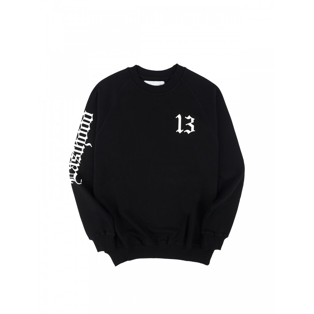 Easthood Crack Sweater Crewneck Hitam