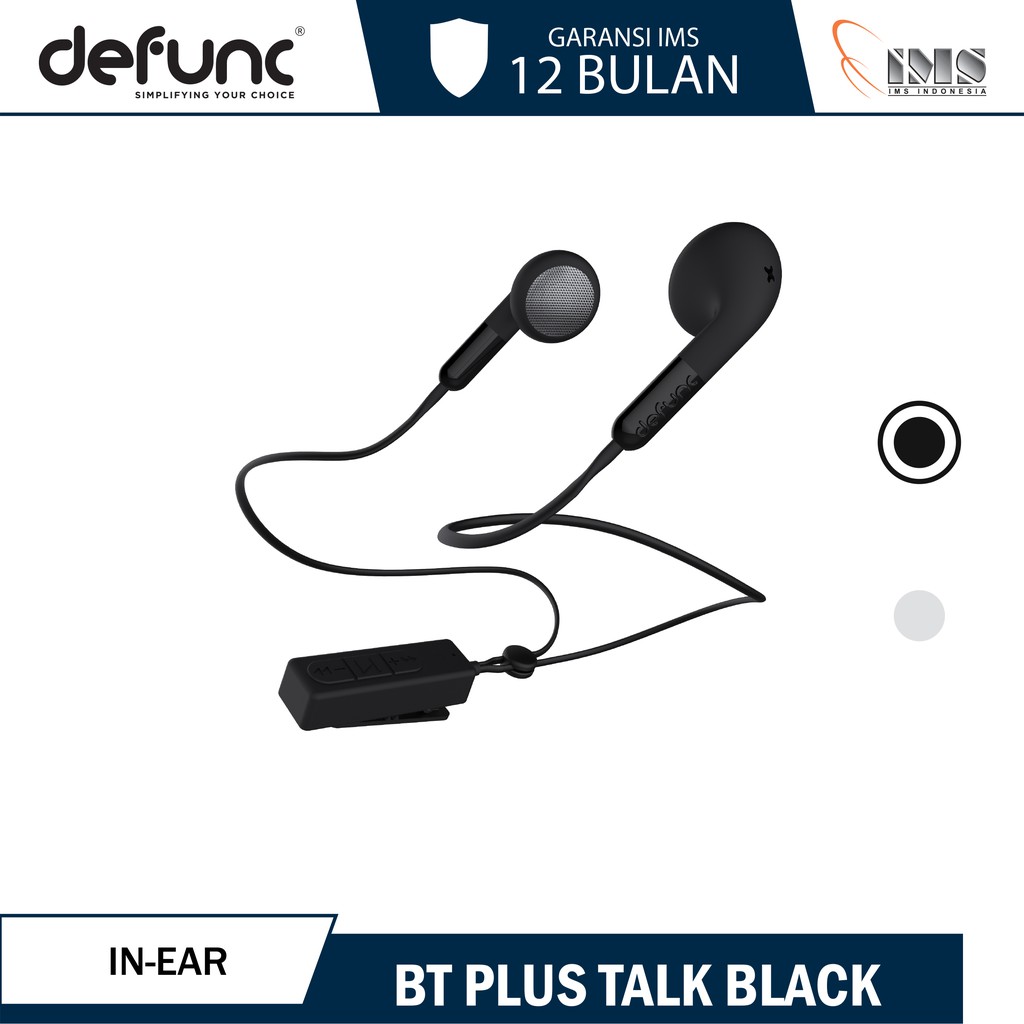Clearance Sale Defunc BT Plus Talk - Black Bluetooth Earphone