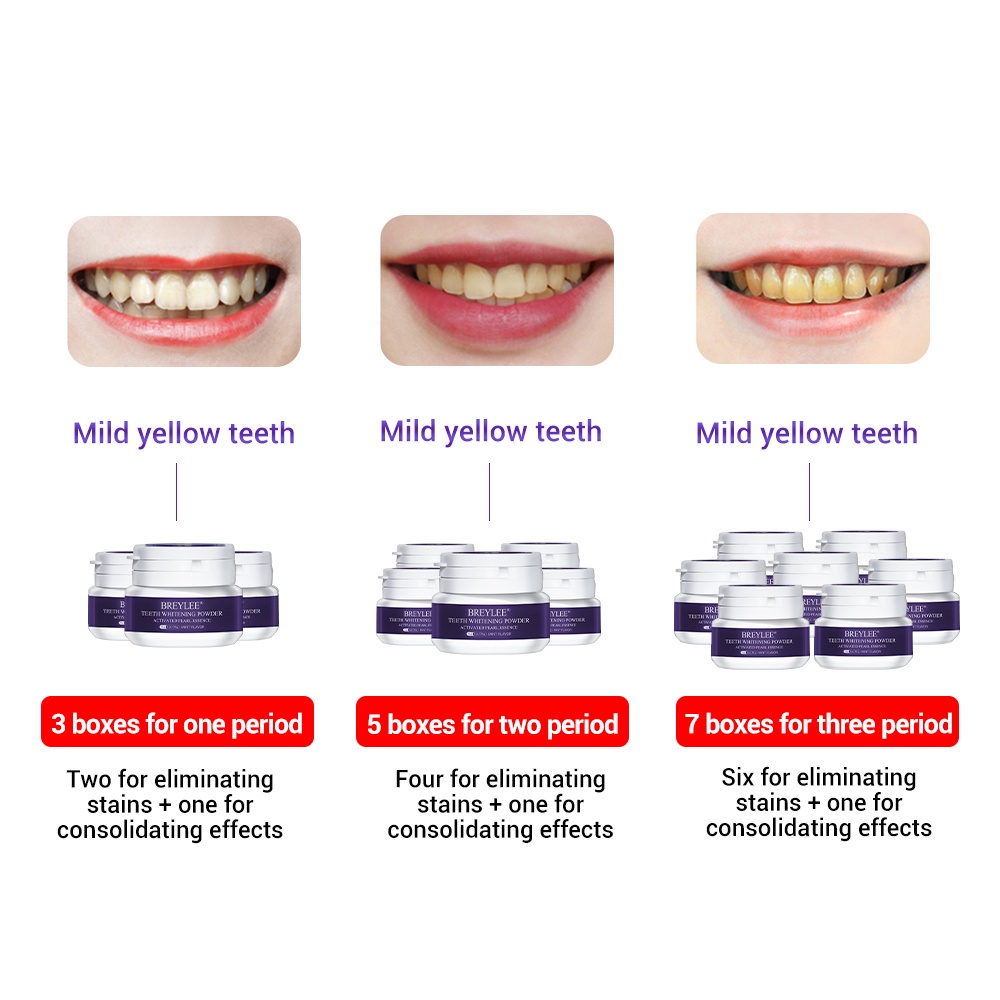 Breylee Teeth Whitening Powder // Pembersih Karang Gigi / Pemutih Gigi / Memutihkan Gigi / Perawatan Gigi / Memutihkan Gigi BPOM Original 100%