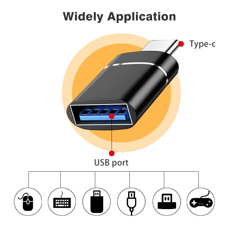 1Pcs Type C To USB 3.0 OTG Adapter USB Female Converter For Macbook Mobile Phone Game