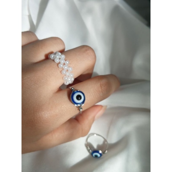 Braided Ring Adjustable / Beads Ring / Cincin Mute