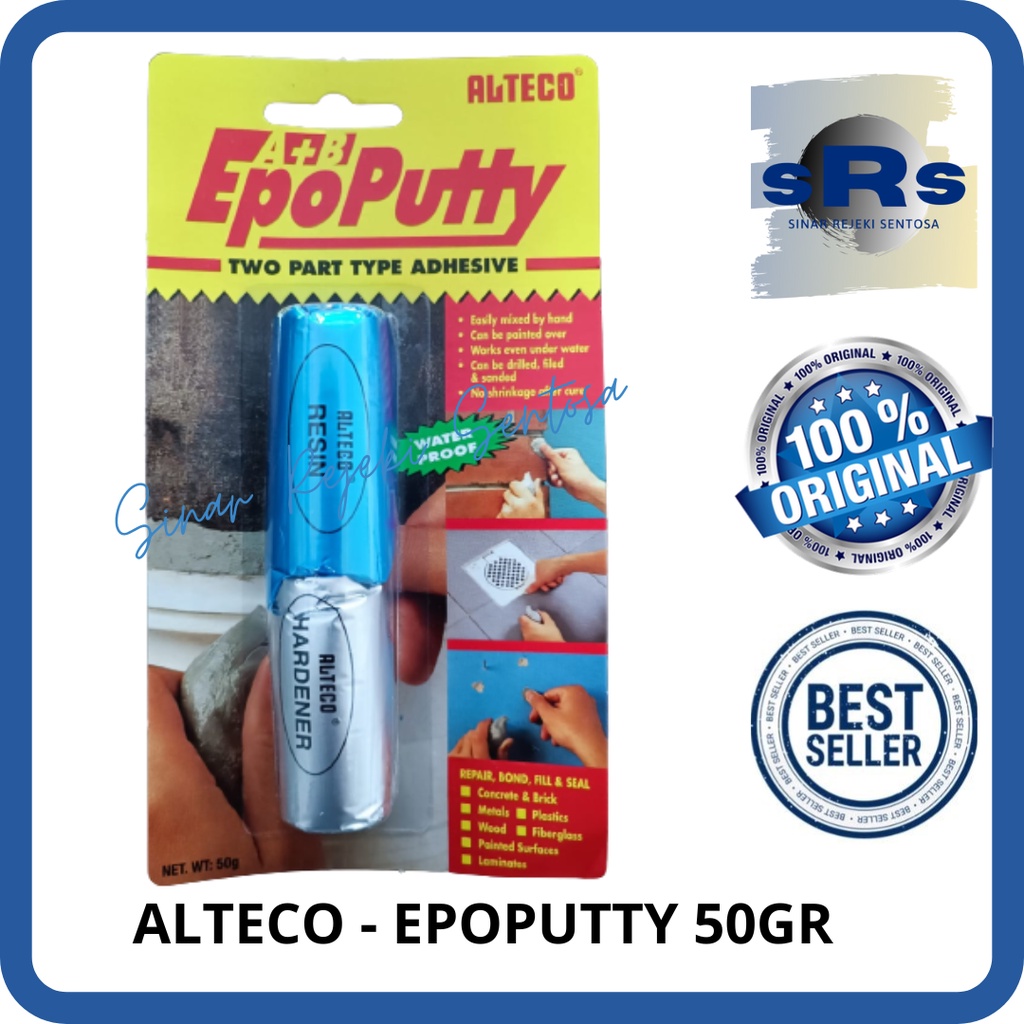 Jual ALTECO - LEM EPO PUTTY/LEM SERBAGUNA 50GRAM | Shopee Indonesia