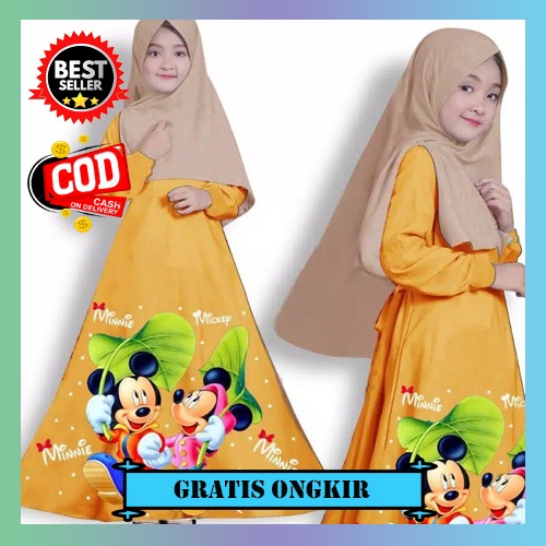 Gamis Muslim Anak Perempuan Murah Terbaru Lebaran Usia 4 5 6 7 8 9 10 Tahun Warna Navy 2022 Gamis An
