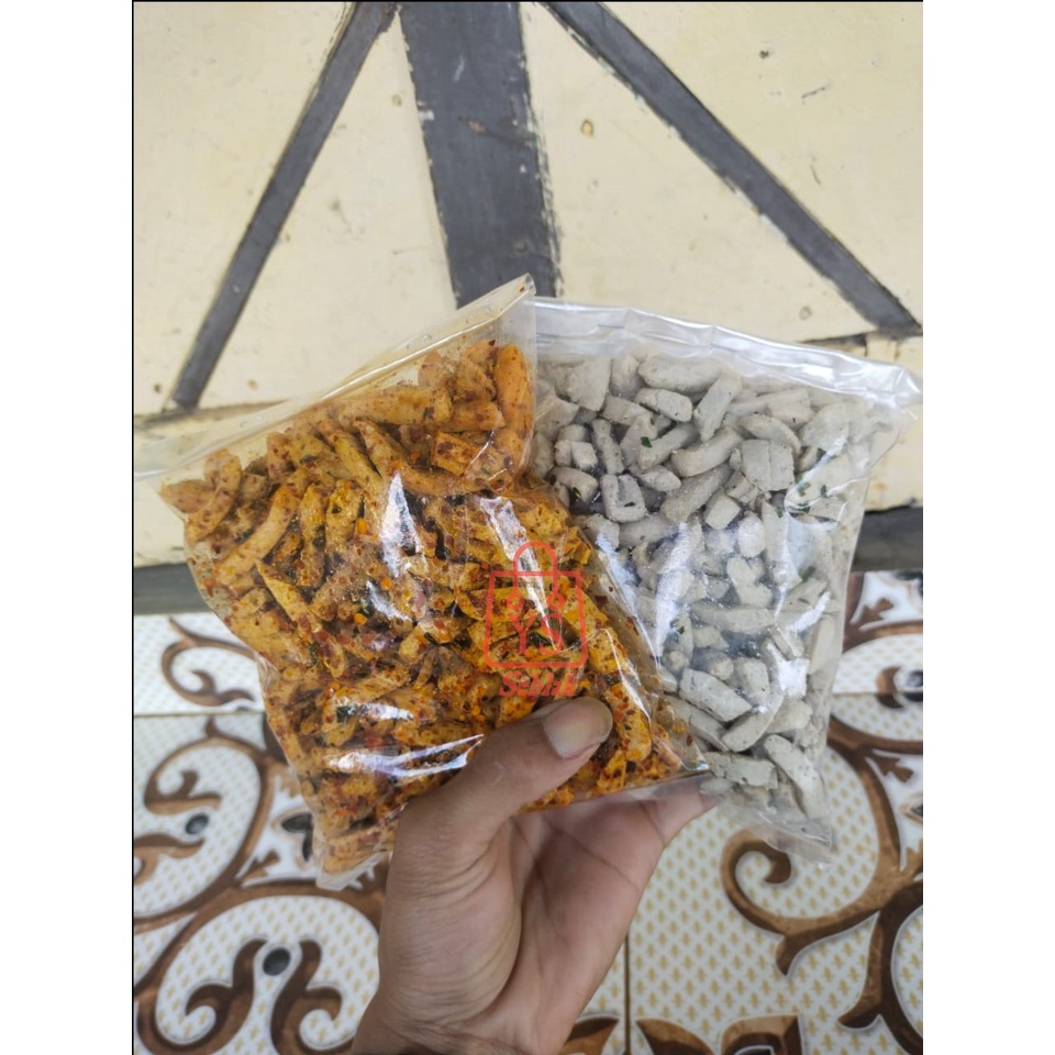 PROMO Basreng cikruh 250gram HOT JLETOT PEDAS EXTRA AROMA DAUN JERUK-3