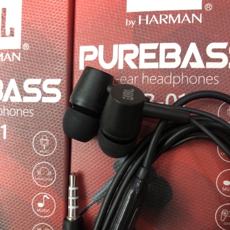 Headset Handsfree JBL JB01 Super bass Pack Original