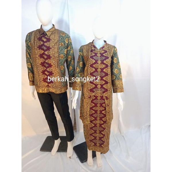 Original Couple Songket Khas Palembang Bahan Super Premium