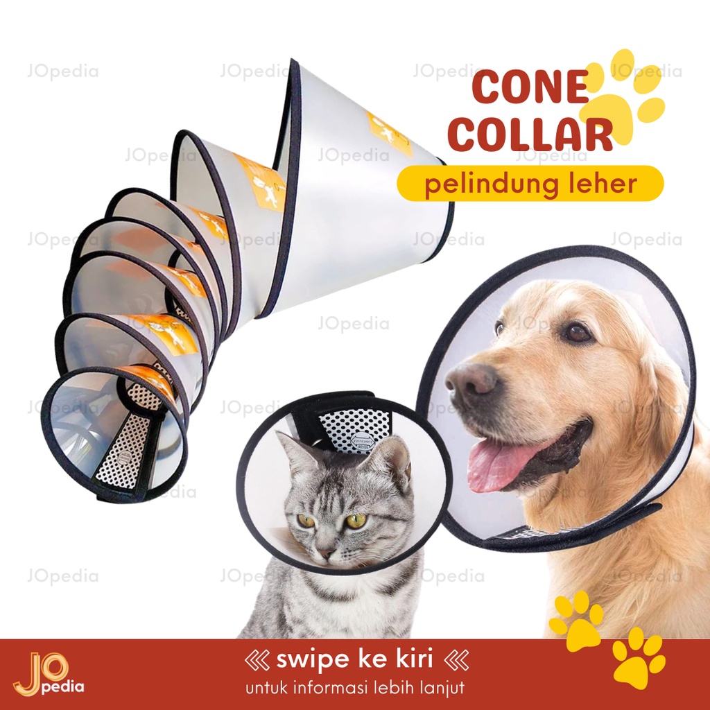 PELINDUNG LEHER Kucing Anjing Corong Pet Cone Collar Neck Protection