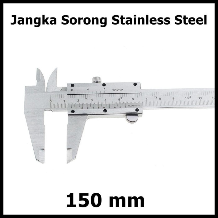 

Jangka Sorong Stainless Steel Vernier Caliper Manual 150Mm 15Cm