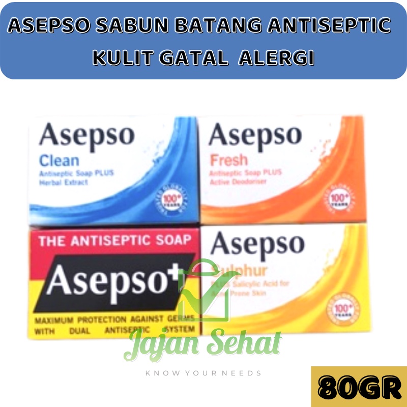 ASEPSO SABUN BATANG ANTISEPTIC KULIT GATAL ALERGI 80GR