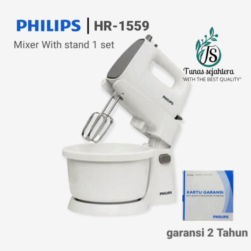 STAND MIXER PHILIPS HR 1559 MIXER DUDUKAN PHILIPS MIKSER PENGADUK ADONAN KUE-ROTI