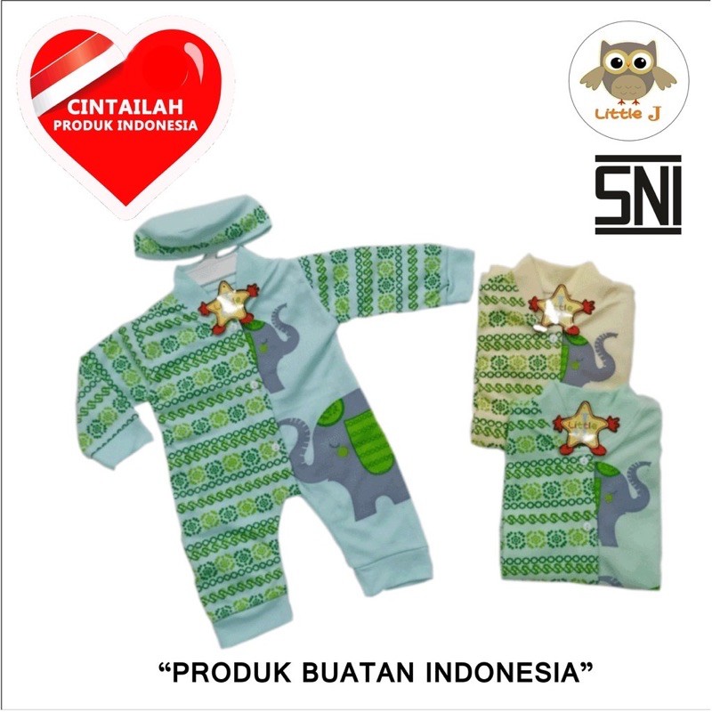 Romper Koko + Kopyah/Kopiah Little J (Sudah SNI)