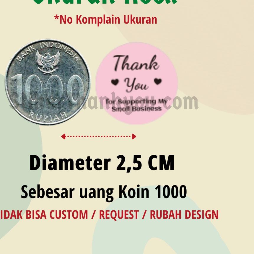 

[O22QC]⭐ Stiker Thank You Olshop 2,5 CM 8 Motif Cantik 1 Roll isi 500 Pcs Waterproof .,,.,.,