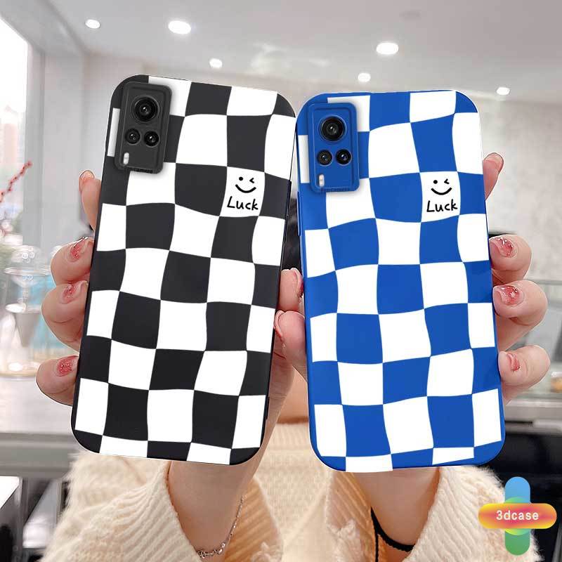 Soft Case Samsung A51 A32 A52 A12 A03S A10S A50 A20S J7 Prime A02S A20 A72 A50S A10 A30S A52S A30 M12 M10 M01S A54 A15 A16 A9 A5 Y12 Y20 A12 Angel Eyes Case Chessboard Phone Case