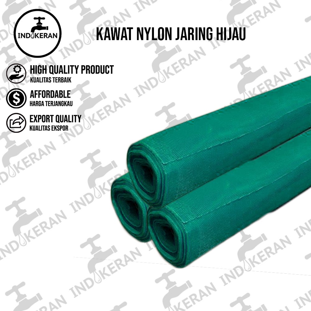 INDOKERAN - Kawat Nylon Jaring Hijau - 1 Roll