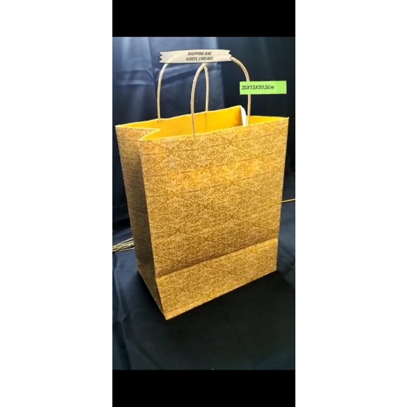 Paper Bag Shopping Bag Kantung Belanja (SBG25-25X15X30.5 Cm)