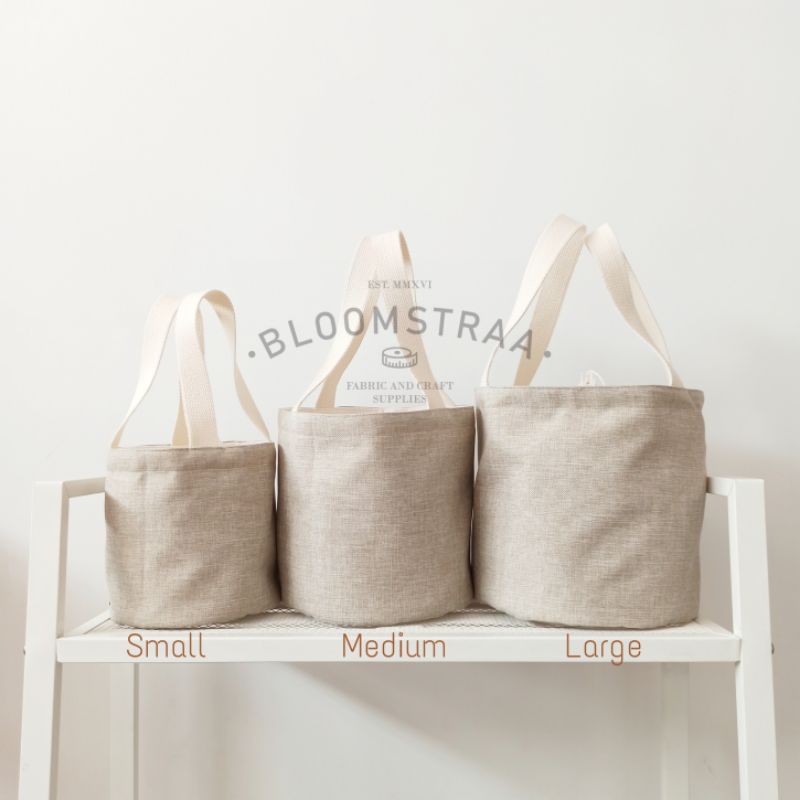 [BURNET] Tas Hampers Bucket Bag Canvas Souvenir Bags Kanvas Jepang