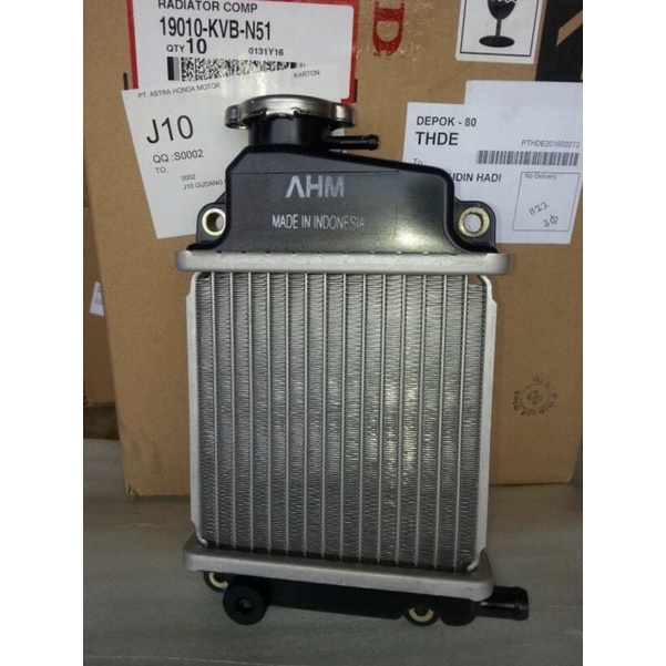 RADIATOR ASSY HONDA VARIO 110 CW / VARIO TECHNO KARBURATOR ORIGINAL