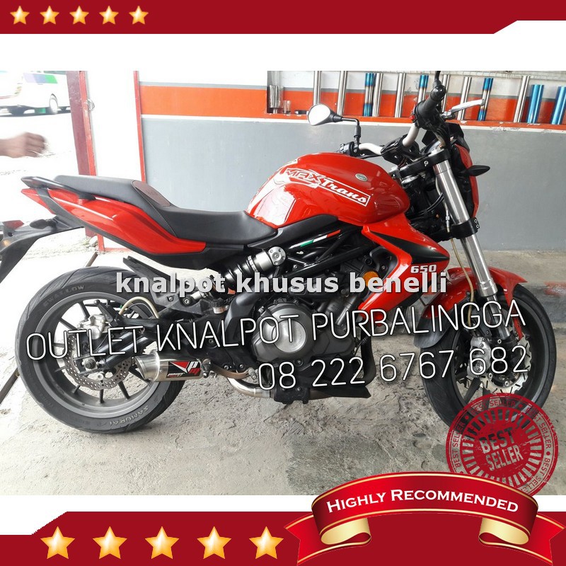 Jual knalpot Benelli 250 slip on Power Max AR