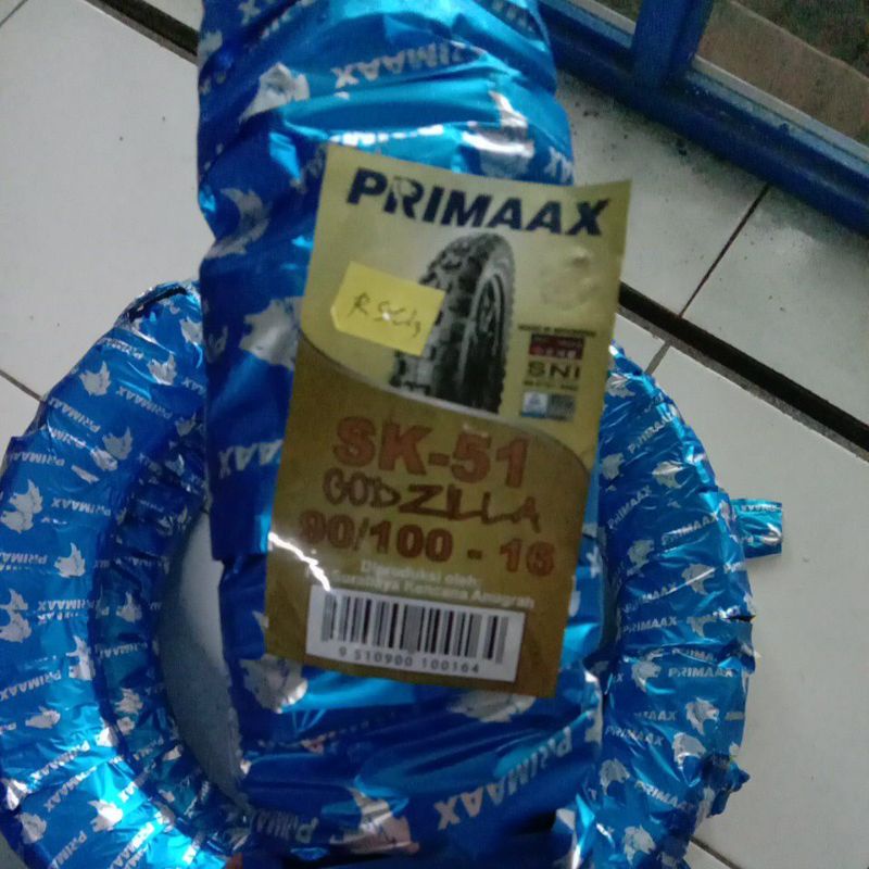 Ban Trail PRIMAXX 90/100 Ring 16 Godzilla Sk-51 Tube Type Ban Luar Belakang KLX CRF KTM Yz WR PRIMAX