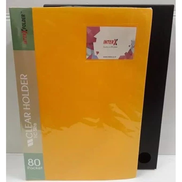 

Office & Stationery | Document Organizer | Clear Holder Folio F4 Isi 80 Pocket/Display Book Interx Murah Bagus | Best Seller