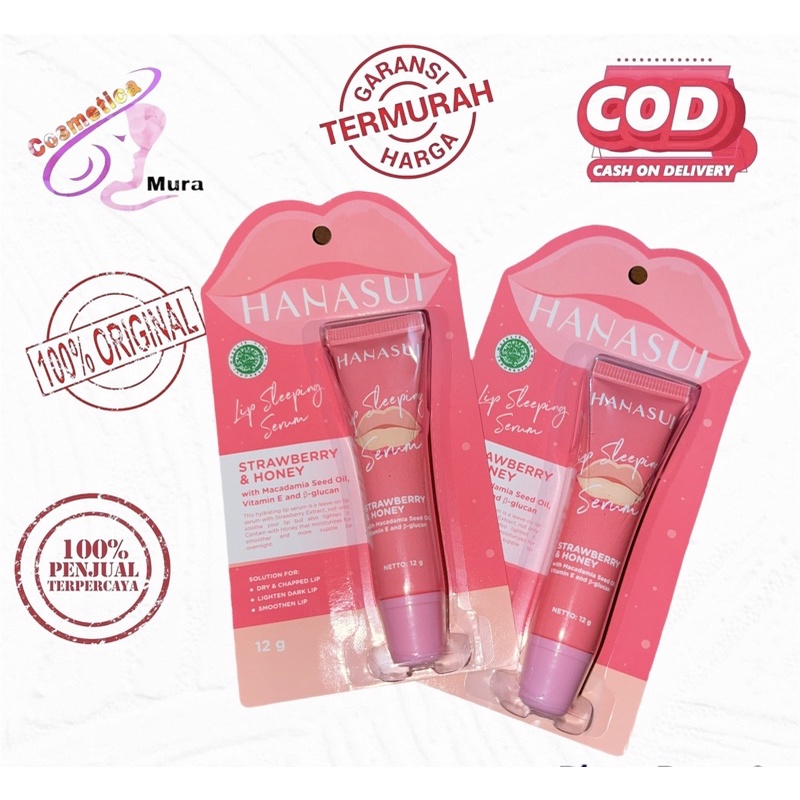 new produk ! hanasui sleeping serum -- hanasui lipbalm serum - lips serum hanasui