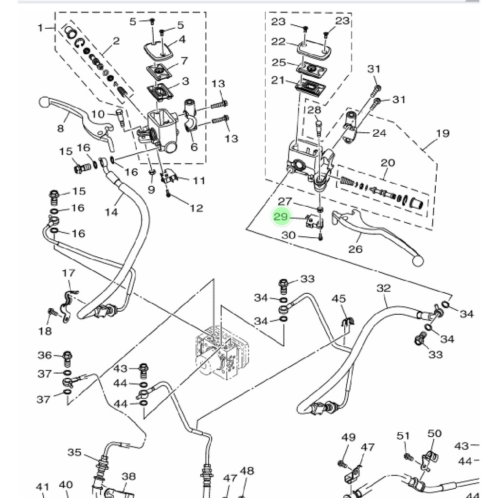 SWITCH SWIT REM BELAKANG KIRI NMAX N MAX LAMA XMAX X MAX 250 ORIGINAL YGP 2DP-H2530-00