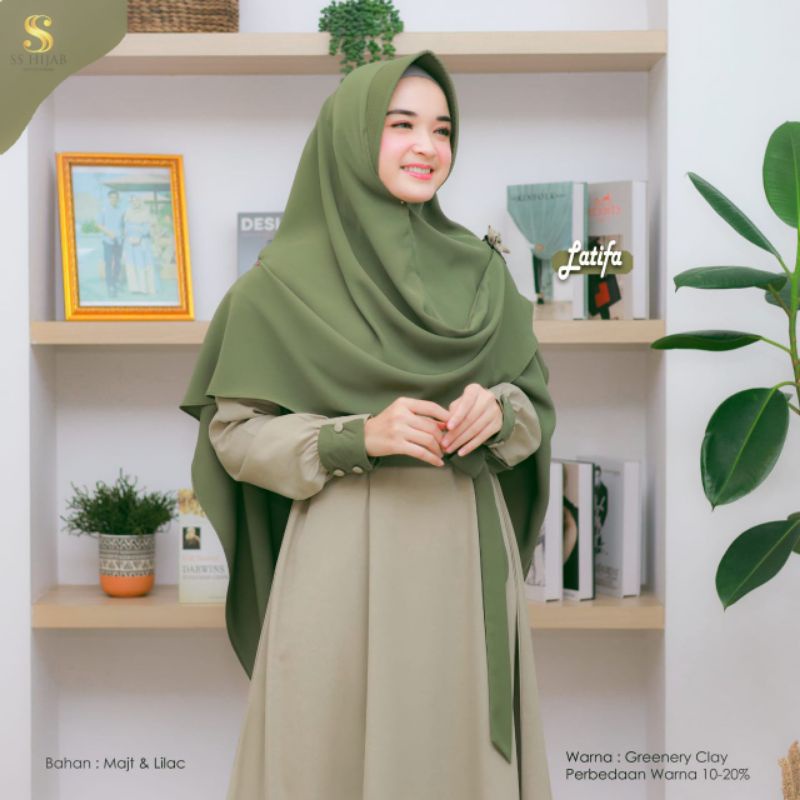 ready stock gamis set latifa by ss hijab