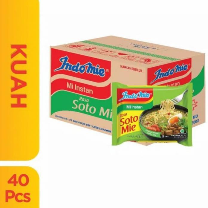 

INDOMIE KUAH SOTO 1 DUS ISI 40 / INDOMIE SOTO / MIE INSTAN INDOMIE