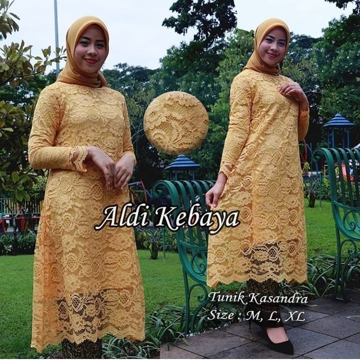 set kebaya brukat kasandra new