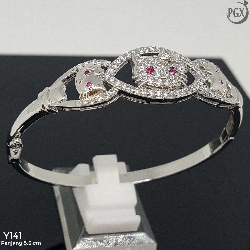 PGX Gelang Xuping Wanita Bangkok Bangle Aksesoris Perhiasan Lapis Emas - Y141