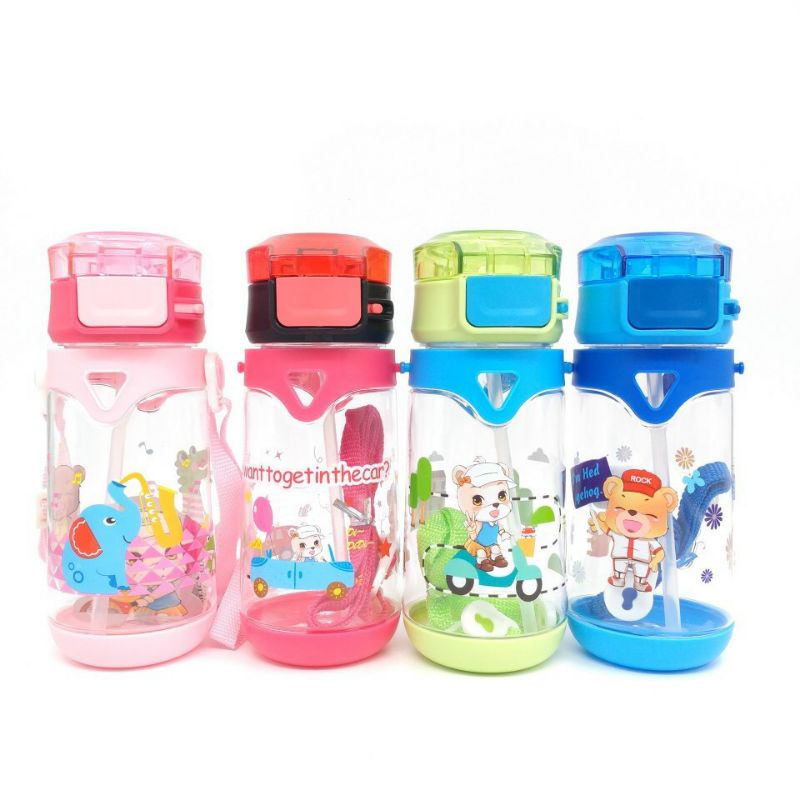 BOTOL MINUM ANAK KARAKTER ANIMAL KODE( 2556 ) 450 ML