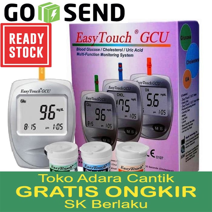 Strip Cek Tes Gula Darah Kolesterol Asam Urat Jarum Lancet Easy Touch Alat Check Test Darah