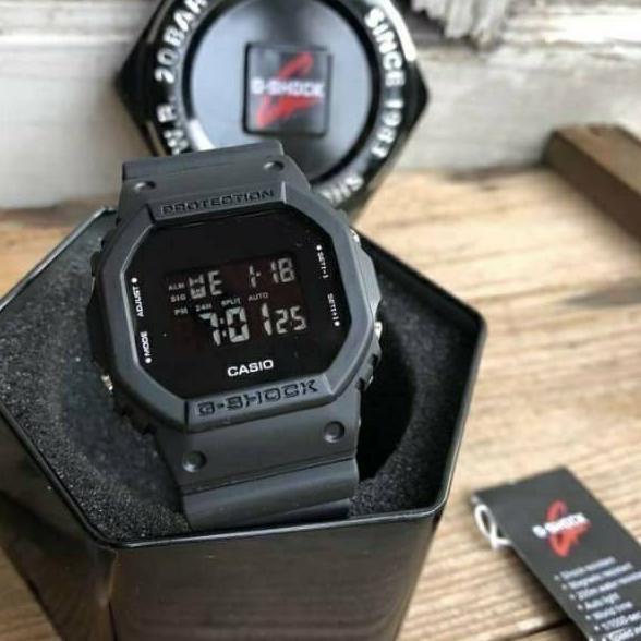 5zyl JAM TANGAN PRIA G-SHOCK CASIO DW 5600 GS CASIO SEGI WARNA HITAM ANTI AIR DIGITAL one piece d