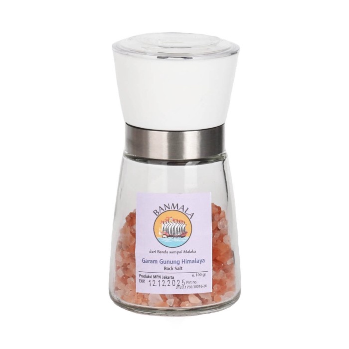 

PEMOTONG DAGING Garam Himalaya pink salt dalam gilingan siap pakai Banmala Spices BG0419