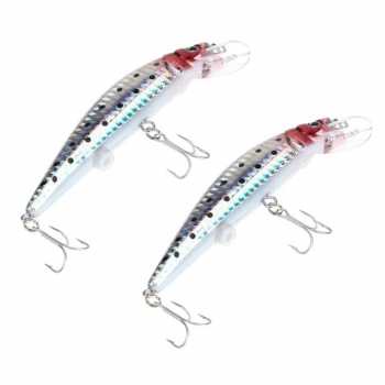 Umpan Pancing Ikan LED USB UMPAN BENTUK IKAN Flashing LED Floating Lure Bait