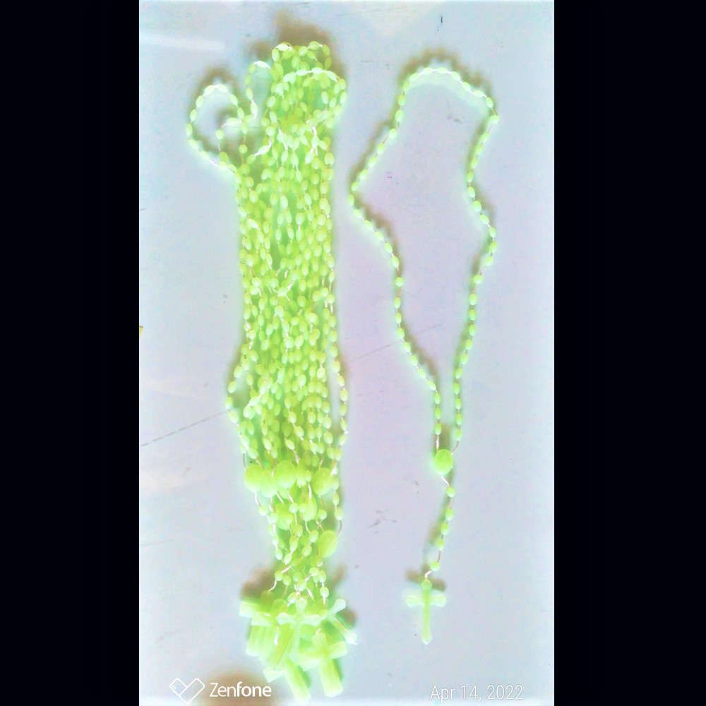 Souvenir Rosario Tali /Souvenir Rohani Katolik/Rosario Hijau Kecil